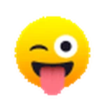 winking face with tongue