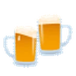 clinking beer mugs