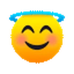 smiling face with halo
