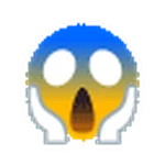 face screaming in fear