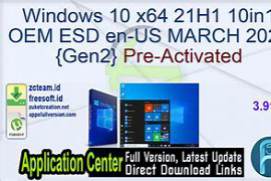 Windows 10 X64 21H1 Pro OEM ESD MULTi-7 SEPT 2021 {Gen2}