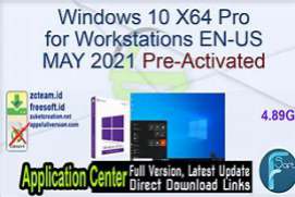 Windows 10 Pro for Workstations X64 en-US MARCH 2021 {Gen2}