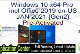 Windows 10 X64 Pro ACTIVATED LATEST 2022 Office 2021