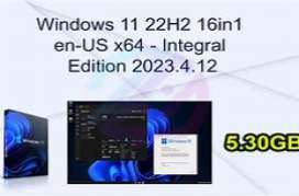 Windows 11 22H2 16in1 en-US x64 - Integral Edition 2023.6.15